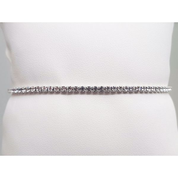 Silver Tennis Style Crystal Bracelet Don's Jewelry & Design Washington, IA