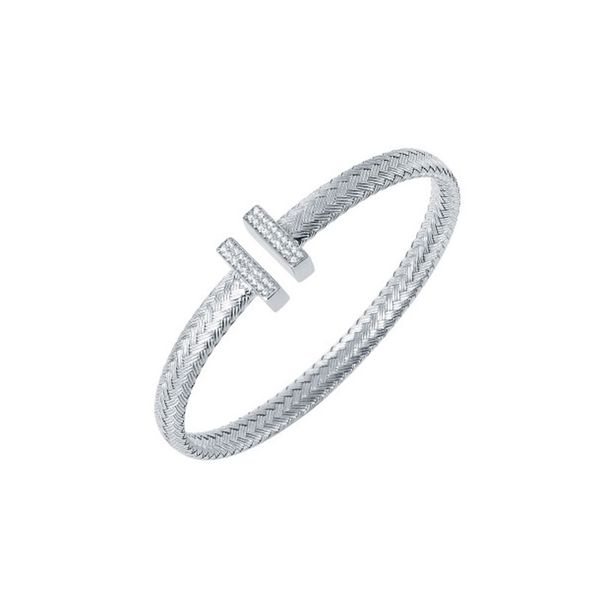 Sterling Silver CZ Cuff Bracelet Don's Jewelry & Design Washington, IA