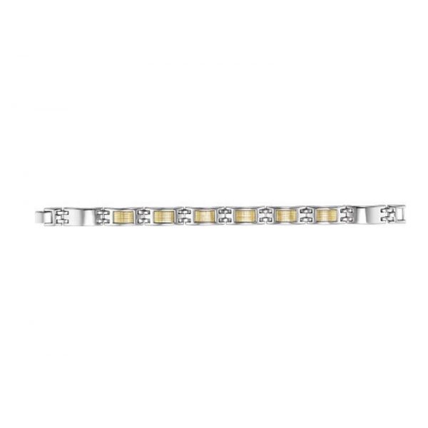 Stainless Steel & 18kt Yellow Gold Bracelet Don's Jewelry & Design Washington, IA