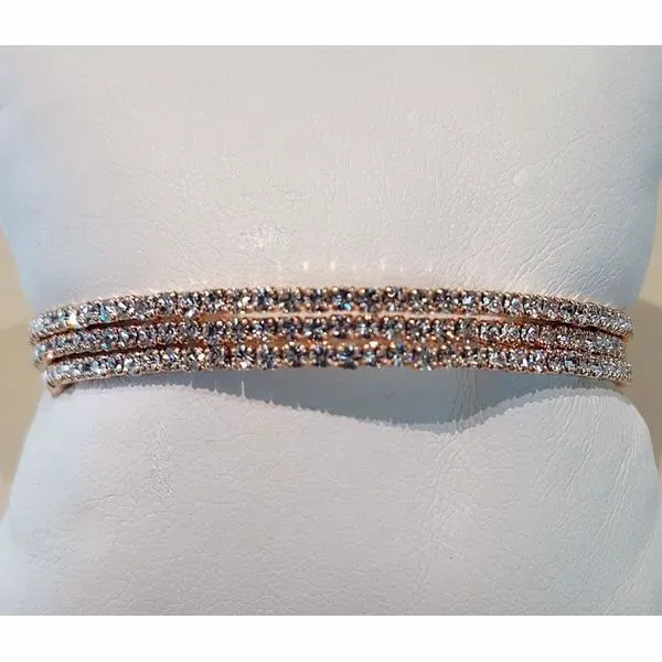 Rose Plated Crystal Wrap Bracelet Don's Jewelry & Design Washington, IA