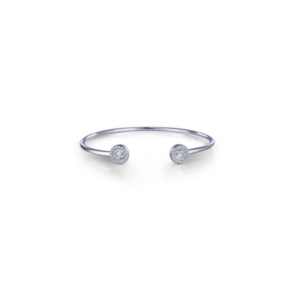 Sterling Silver Simulated Diamond Bangle Bracelet Don's Jewelry & Design Washington, IA