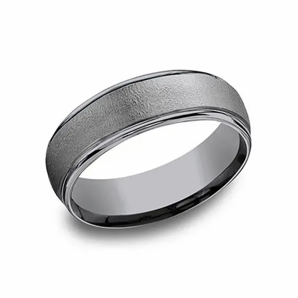 Men's 6mm Tantalum Ring with Wire Brush Finish Don's Jewelry & Design Washington, IA