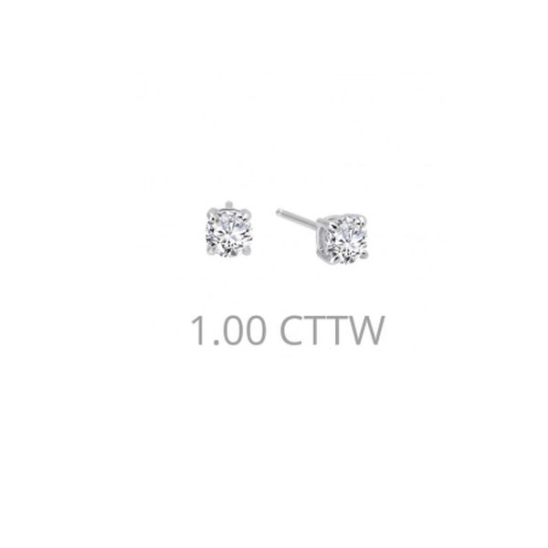 Sterling Silver Simulated Diamond Stud Earrings Don's Jewelry & Design Washington, IA