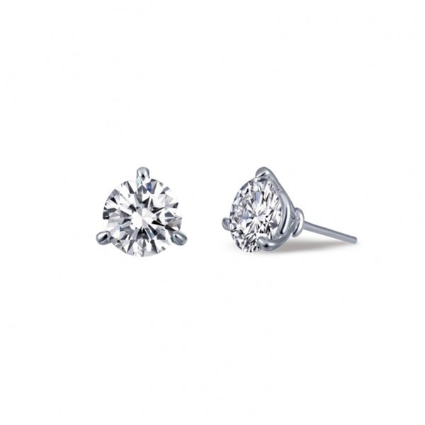 Sterling Silver 2.0 CTW Solitaire Stud Earrings Don's Jewelry & Design Washington, IA