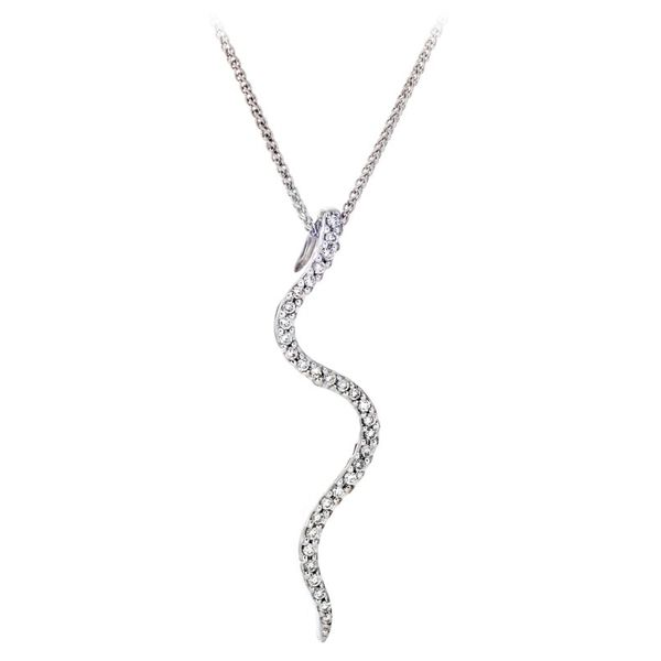 14 Karat White Gold And Diamond GS Fresh Track Pendant Double Diamond Jewelry Olympic Valley, CA