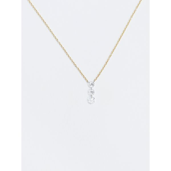14 Karat Yellow Gold Adjustable Icicle Diamond Necklace Double Diamond Jewelry Olympic Valley, CA