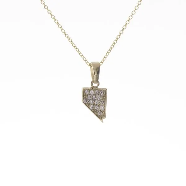 14 Karat Yellow Gold And Diamond Nevada Pendant Double Diamond Jewelry Olympic Valley, CA