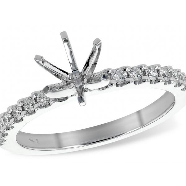 L7691 Allison Kaufman, Engagement Ring Mounting, Wedding ring