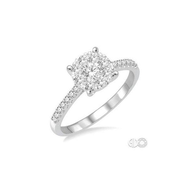 Lovebright cluster diamond ring Enhancery Jewelers San Diego, CA