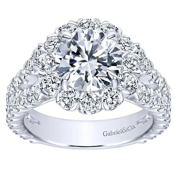 Gabriel ER8299, 14K White Gold Diamond Engagement Ring Mounting Enhancery Jewelers San Diego, CA