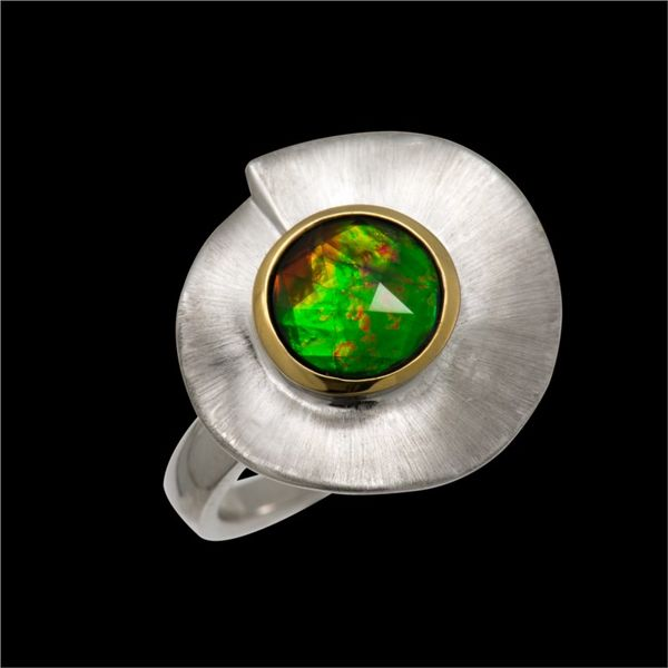 Ammolite Ring Enhancery Jewelers San Diego, CA