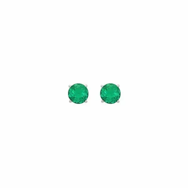 5mm Emerald Studs Enhancery Jewelers San Diego, CA