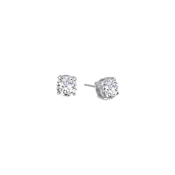Sterling  Silver Bonded With Platinum  Earrings Studs Enhancery Jewelers San Diego, CA