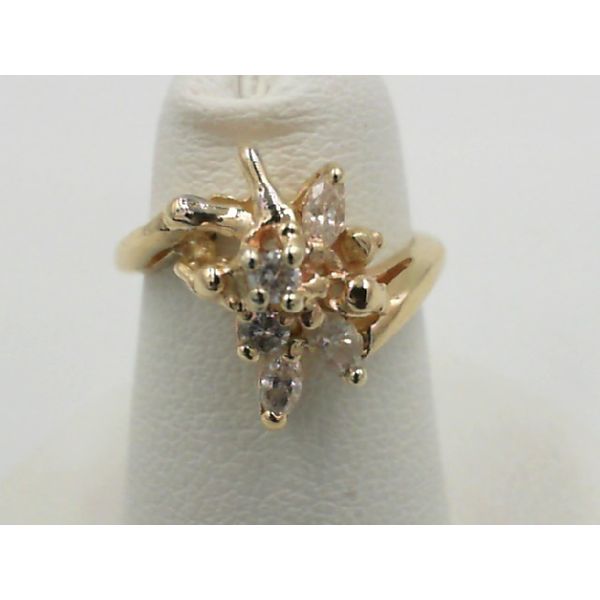 ESTATE Lady's Yellow Gold 14 Karat Vintage Fashion Diamond Ring Enhancery Jewelers San Diego, CA