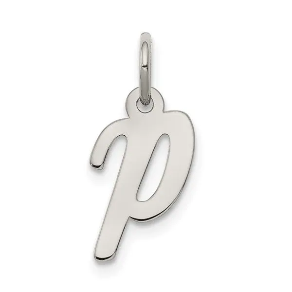 Sterling Silver Initial P Charm Erickson Jewelers Iron Mountain, MI