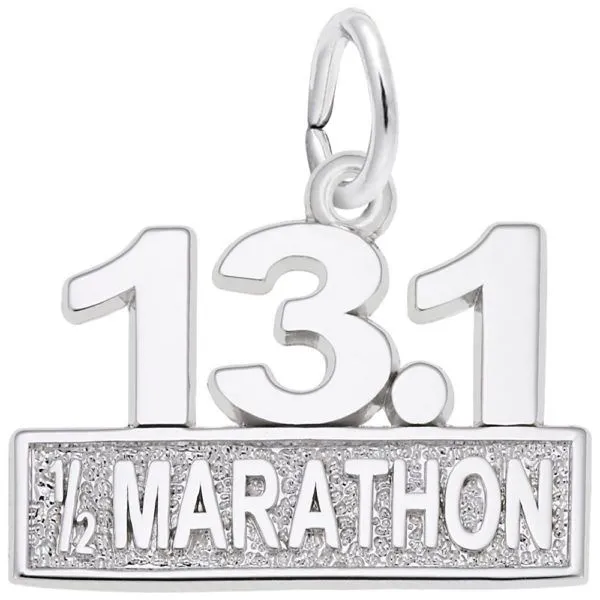 Sterling Silver Half Marathon Charm Erickson Jewelers Iron Mountain, MI