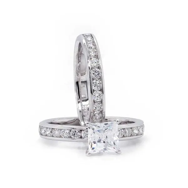 Princess Channel Wedding Set Joe Escobar Diamonds Campbell, CA