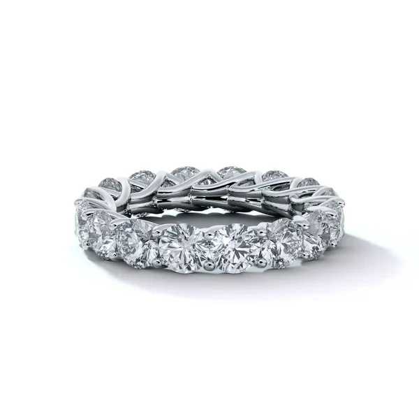 Platinum Trellis Eternity Band Image 2 Joe Escobar Diamonds Campbell, CA