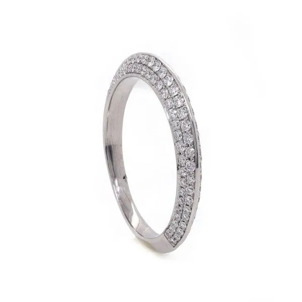Custom Made Knife Edge Diamond Band Joe Escobar Diamonds Campbell, CA
