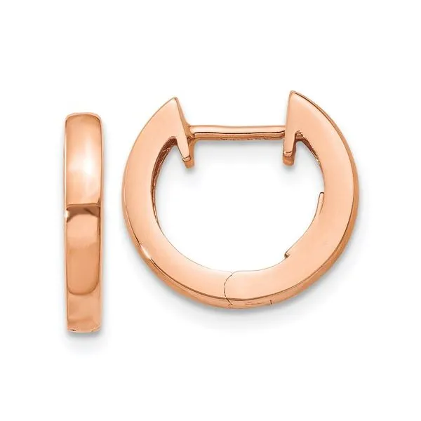 14 Karat Rose Gold Huggie Earrings Forever Young Fine Jewelers St. George, UT