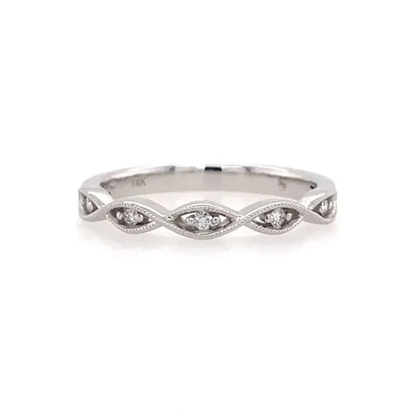 14KW Gold 5 Round Diamond Band Franzetti Jewelers Austin, TX