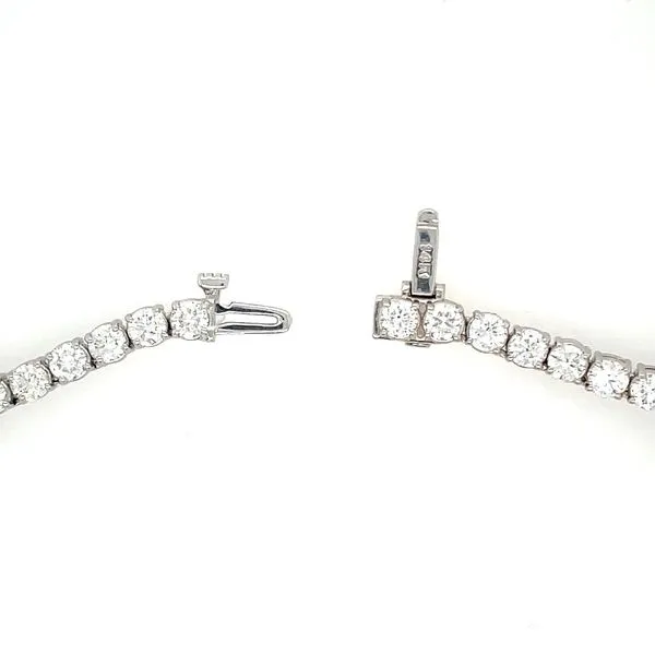 14KW Gold Natural Diamond Tennis Necklace 15.03 CTW - 16