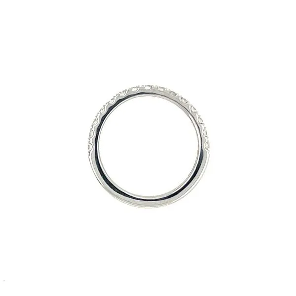 14KW Gold 1/2 Carat Round Lab Grown Diamond Split Prong Halfway Band Image 5 Franzetti Jewelers Austin, TX