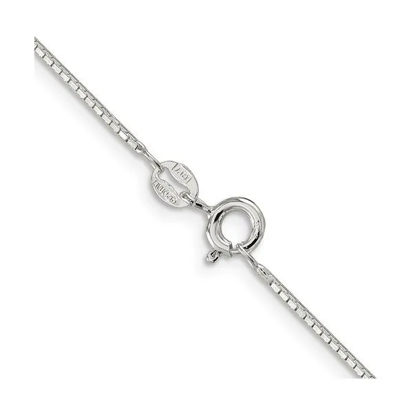 Sterling Silver 0.9 mm 8 Sided D-C Mirror Box Chain 24