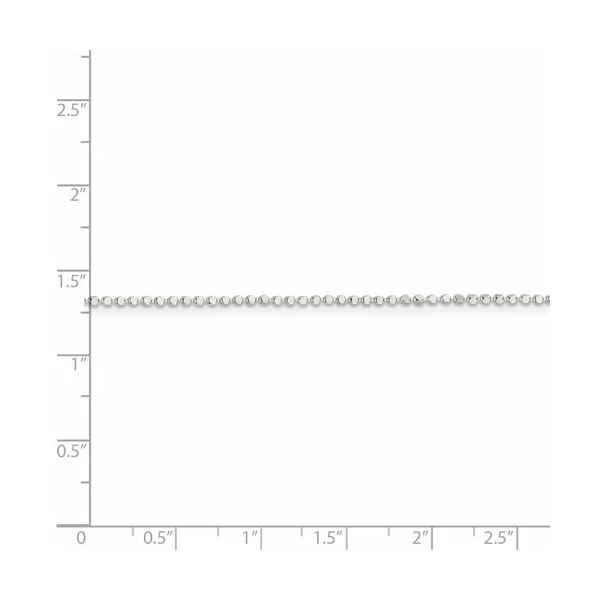 Sterling Silver 1.15 mm Square Fancy Beaded Chain 20