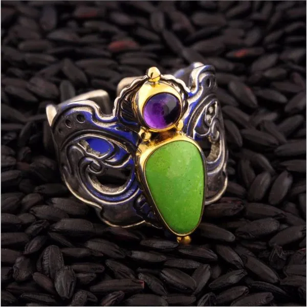 Colored Stone Ring French Designer Jeweler Scottsdale, AZ