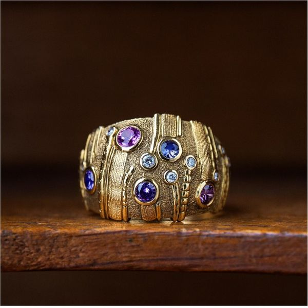 Colored Stone Ring French Designer Jeweler Scottsdale, AZ