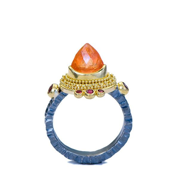 Colored Stone Ring French Designer Jeweler Scottsdale, AZ