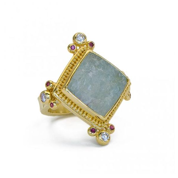 Colored Stone Ring French Designer Jeweler Scottsdale, AZ