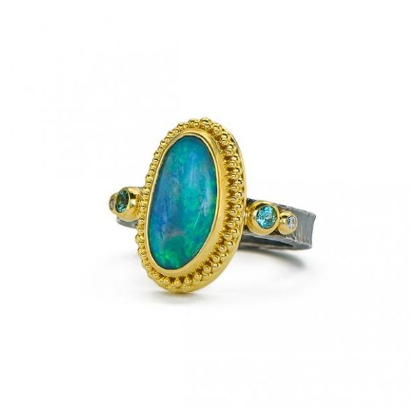 Colored Stone Ring French Designer Jeweler Scottsdale, AZ