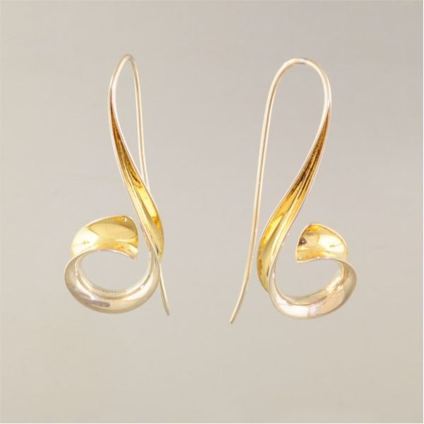 Silver and Gold Earrings French Designer Jeweler Scottsdale, AZ