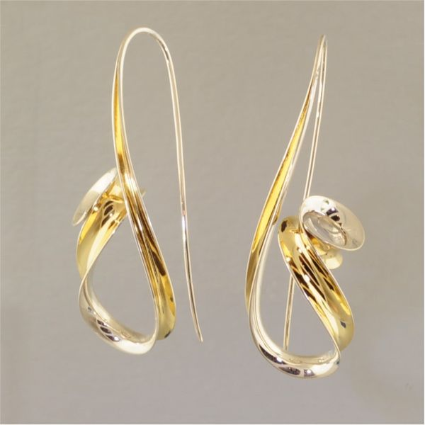 Silver and Gold Earrings Image 2 French Designer Jeweler Scottsdale, AZ