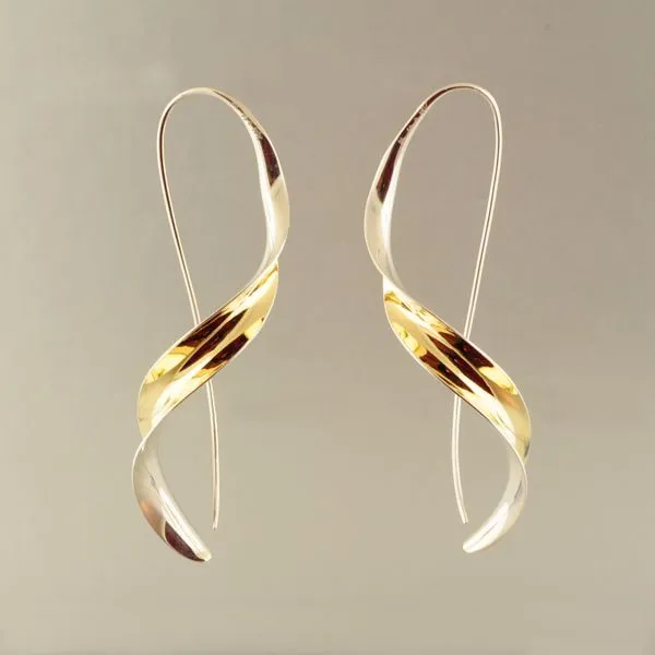 Silver and Gold Earrings French Designer Jeweler Scottsdale, AZ