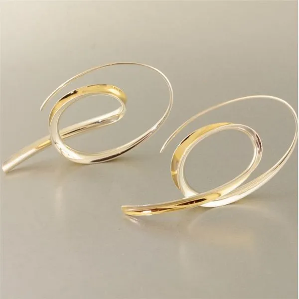 Silver and Gold Earrings Image 3 French Designer Jeweler Scottsdale, AZ