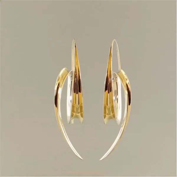 Silver and Gold Earrings French Designer Jeweler Scottsdale, AZ