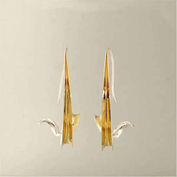 Silver and Gold Earrings Image 2 French Designer Jeweler Scottsdale, AZ