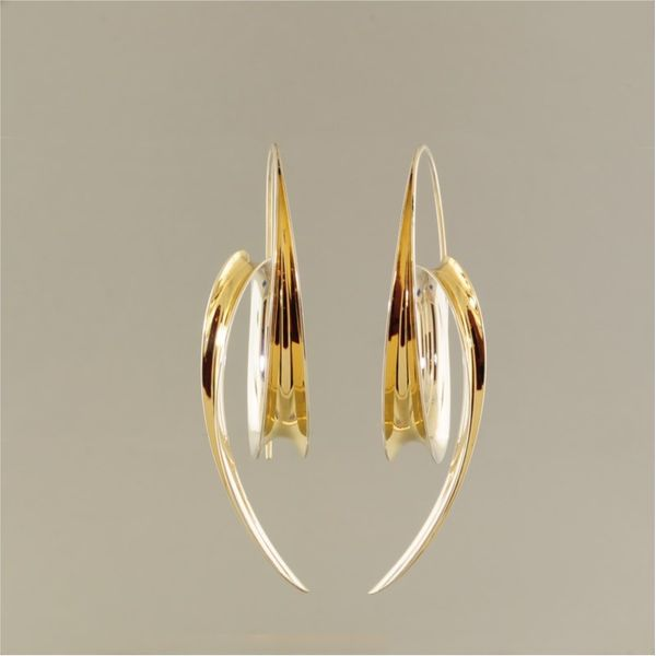 Silver and Gold Earrings French Designer Jeweler Scottsdale, AZ