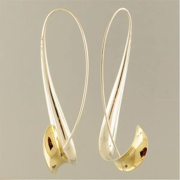 Silver and Gold Earrings Image 2 French Designer Jeweler Scottsdale, AZ