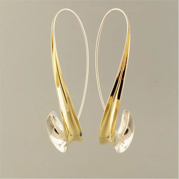 Silver and Gold Earrings French Designer Jeweler Scottsdale, AZ