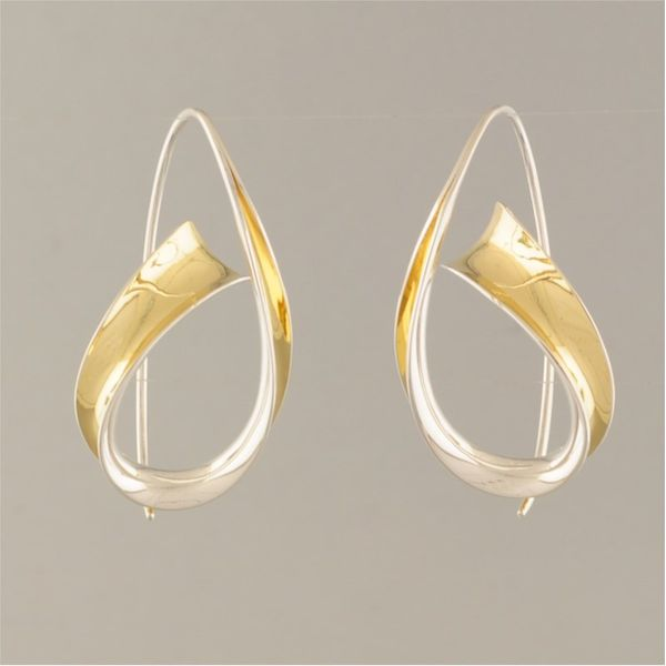 Silver and Gold Earrings French Designer Jeweler Scottsdale, AZ