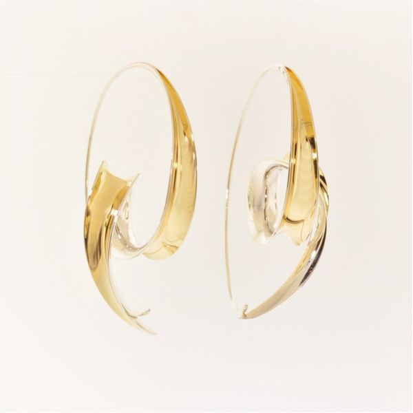 Silver and Gold Earrings French Designer Jeweler Scottsdale, AZ