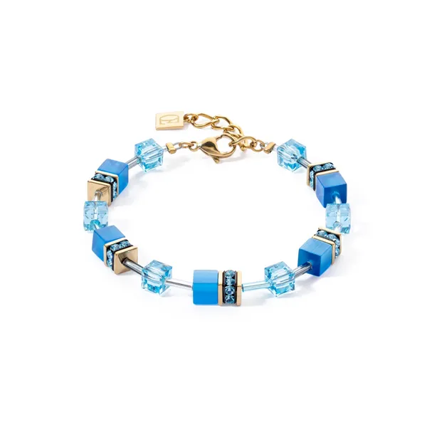 GeoCUBE® Iconic Mono Gold bracelet turquoise Frontenac Jewellers Kingston, ON