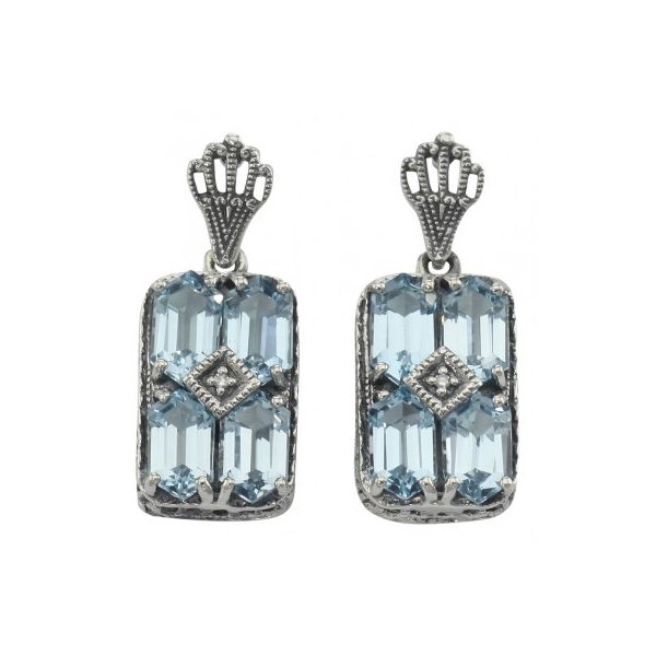 Blue Topaz Earrings George & Company Diamond Jewelers Dickson City, PA