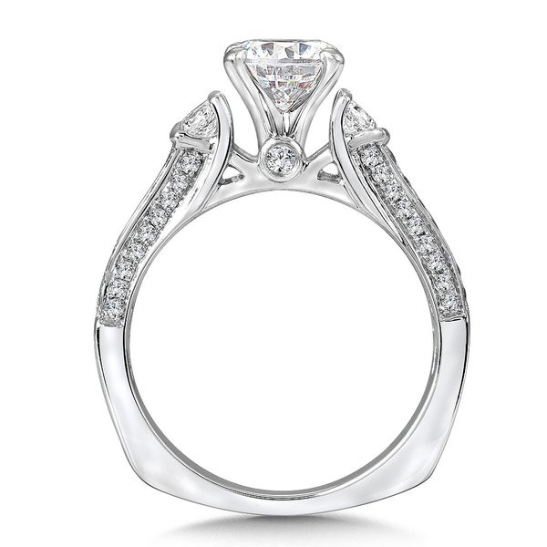 Double Row Diamond Engagement Ring Image 2 George & Company Diamond Jewelers Dickson City, PA