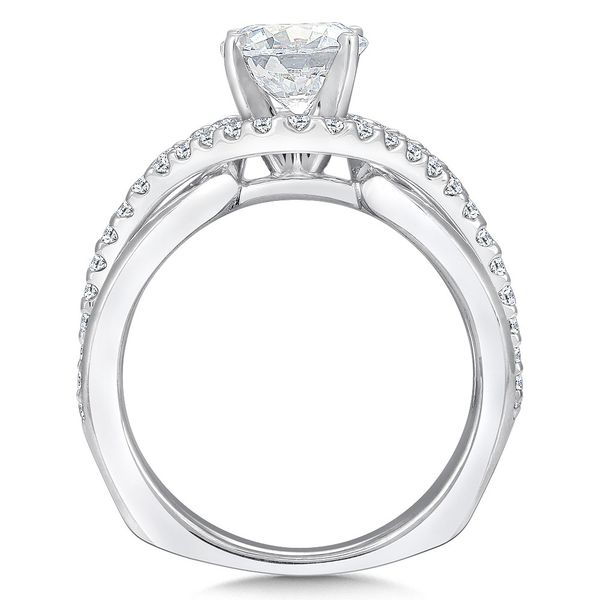 Spiral Style Diamond Engagement Ring Image 2 George & Company Diamond Jewelers Dickson City, PA