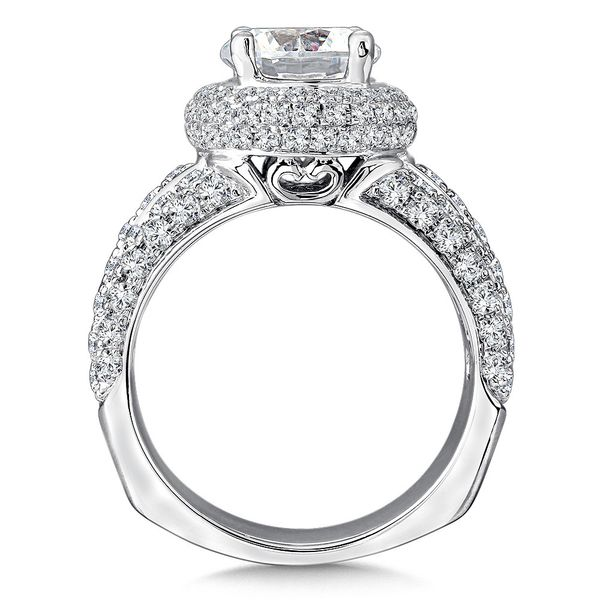 Statement Halo Engagement Ring Image 2 George & Company Diamond Jewelers Dickson City, PA